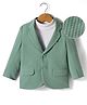 Mark & Mia Knit Full Sleeves Solid Color Party Blazer with Turtle Neck Inner Tee & Pocket Detailing - Sea Green