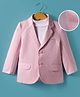 Mark & Mia Knit Full Sleeves Party Blazer with Turtle Neck  Inner Tee & Pocket Detailing - Pink