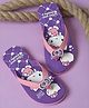 Kidsville Hello Kitty Featuring Kitty Printed Flip Flops - Purple