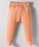 Kookie Kids Interlock Knit Solid Color Bootie Leggings - Peach