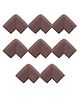 Baby Miniature L-Shaped Baby Safety Corner Protector Pack Of 8 - Brown