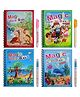 Magic Water Painting Book For Kids With Magical Water Doodle Pen (Pack of 4 Design May Vary)