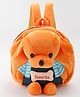 Babyhug Fashion Doggy Applique Backpack - Light Brown