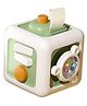 Happy Hues Busy Cube for Kids Montessori Toy Sensory Busy Board Travel Toy for Toddlers  1-3 years