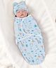 Bembika Baby Swaddle Wraps - Soft Cotton Swaddle Wrap - Blue