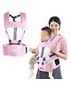 Bembika Baby Carrier Newborn to Toddler with Hip Seat Multiple Positions Soft Baby Holder Kangaroo Bag Sling Carrier For All Seasons Infant Carrier - Light Pink