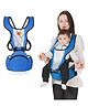 Bembika Baby Carrier Newborn to Toddler with Hip Seat Multiple Positions Infant Carrier Soft Baby Holder Kangaroo Bag Sling Carrier For All Seasons - Blue