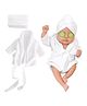Bembika Photography Bath Robe  Newborn photography outfits & baby photography props | Designer baby clothes for newborn photo shoot clothes & themed baby Bath Robe -(White|3-6 Months)