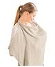 Bembika Baby Breastfeeding Cover -Stylish, Soft & Breathable Nursing Cover for Breastfeeding Feeding Covers for Nursing Mom Breast Feeding Maternity Cotton Apron Scarf-(Oatmeal)