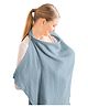 Bembika Baby Breastfeeding Cover -Stylish, Soft & Breathable Nursing Cover for Breastfeeding Feeding Covers for Nursing Mom Breast Feeding Maternity Cotton Apron Scarf-(Light European Blue)