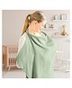 Bembika Baby Breastfeeding Cover - Stylish, Soft & Breathable Nursing Cover for Breastfeeding Feeding Covers for Nursing Mom Breast Feeding Maternity Cotton Apron Scarf-(Sage Green)