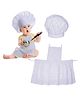 Bembika Photography Chef Costume  Newborn photography outfits & baby photography props | Designer baby clothes for newborn photo shoot clothes & themed baby Chef Costume -(White)