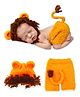 Bembika Lovely Knitted Chunky Shorts and Lion Hat Photography Props (Set of 2)