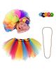 Bembika Newborn Baby Boy's and Girl's Lovely Princess Tutu Skirt and Headband Photography Prop (Multicolour, 0-3 Months) -Set of 2