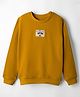 US Polo Assn Cotton Knit Full Sleeves Solid Sweatshirt - Yellow