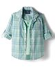 Dapper Dudes Full Sleeves Checked Shirt With Attached Tee - Pista