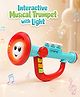 Babyhug Interactive Musical Trumpet Toy with Flashing Lights & Music - Red & Blue| Learning Toy for Toddlers| Battery Operated | BIS Certified| Toy for 12+ Months Boys & Girls| Gifting Option