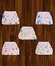 Mittenbooty Printed Muslin Nappies Pack of 5 Small