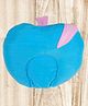 Mittenbooty mustard seed or Rai Pillow Apple Shaped in Velvet Fabric-Blue
