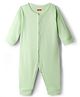 Babyhug 100% Cotton Interlock Knit Solid Colour Romper - Green