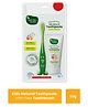 Mother Sparsh Toothpaste for Kids, Mix Fruit (With Free Toothbrush) | Strengthens Gums, Whitens Teeth | Preservative & Fluoride Free Baby Toothpaste | Anti Cavity + Enamel Care - 50 g