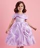 Mark & Mia Woven Sleeveless Party Dress With Floral & Bow Applique - Lavender