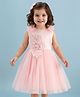Mark & Mia Woven Sleeveless Party Dress with Embroidery & Sequin Detailing - Peach