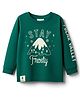 Ollypop Sinker Knit Full Sleeves T-Shirt With Stay Frosty Print - Green