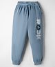 Taeko Looper Knit Lounge Pant with Rock Print - Light Blue