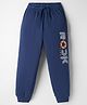 Taeko Looper Knit Lounge Pant with Rock Print - Navy Blue