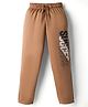 Taeko Single Jersey Knit Lounge Pant with Success Print - Light Brown
