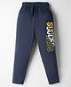Taeko Single Jersey Knit Lounge Pant with Success Print - Navy Blue