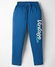 Taeko Single Jersey Knit Full Length Lounge Pant with Vintage Print - Blue