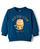 Doodle Poodle 100% Cotton Knit Full Sleeves Sweatshirt with Lion Print - Navy Blue