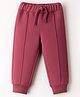 Zero Interlock Knit Solid Color Lounge Pant - Maroon