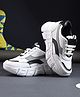 Stefens Colour Blocked Sneakers - White & Black