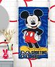 Athom Trendz Cotton Bath Towel Disney Mickey Mouse Print - Blue