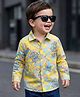 Babyoye 100% Cotton Knit Full Sleeves Dino Printed Shirt - Multicolor