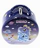 Rushabh Novelty Dino themed coin box with combination lock and handle Metal Coin box S276-A Blue
