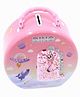 Rushabh Novelty Dino themed coin box with combination lock and handle Metal Coin box S276-A Pink