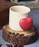 WEAVING HOMES Red Heartbeat Coffee Mug With beautiful White & Red Color Drinkware Mug 250 ml