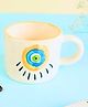 WEAVING HOMES Abstract Evil Eye Mug With beautiful Rust Color Drinkware Mug 180 ml