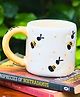 WEAVING HOMES Irregular Ceramic Bee - Mug With beautiful White Color Drinkware Mug 180 ml