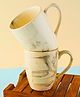 WEAVING HOMES Black Marble Coffee Mug - Set of two With beautiful White Color Drinkware Mug 250 ml