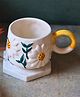 WEAVING HOMES Daisy Bloom Mug With beautiful White Color Drinkware Mug 180 ml
