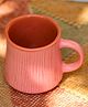WEAVING HOMES Pink Etching Chai Cup With beautiful Pink Color Drinkware Mug 330 ml