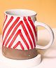 WEAVING HOMES Red Chevron Mug With beautiful Red Color Drinkware Mug 220 ml