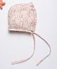 Cocoon Care 100% Bamboo Muslin Woven Baby Animals Designed Cap - 35 Cm - Pink