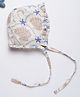 Cocoon Care 100% Bamboo Muslin Woven Sea Shells Designed Cap - 35 Cm - Beige