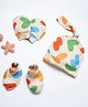 Cocoon Care Bamboo Cotton Knit Hearts Designed Cap Mittens & Booties Set - Beige - Diameter - 35cm